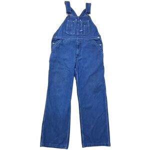 Big Smith Overalls 36x30 Blue Denim Cotton Carpenter Workwear Utility Americana